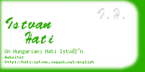 istvan hati business card